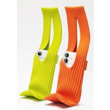 Azurtech Tüm Telefonlarla Uyumlu iPhone Pocket Örgü Telefon Çantası Askısı