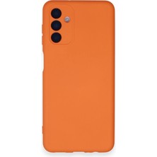 LTG Nova Galaxy A14 4g Kılıf Nano Içi Kadife Silikon - Turuncu