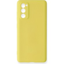 LTG Nova Galaxy S20 Fe Kılıf Nano Içi Kadife Silikon - Sarı