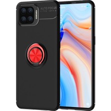 LTG Nova A73 Kılıf Range Yüzüklü Silikon - Siyah-Kırmızı