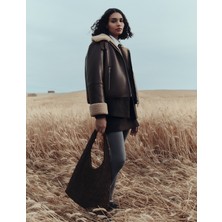 Marks & Spencer Kürk Detaylı Suni Deri Ceket