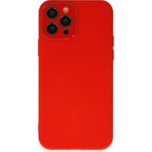 LTG Nova Iphone 12 Kılıf Lansman Glass Kapak - Kırmızı