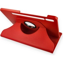 LTG Nova Galaxy T860 Tab S6 10.5 Kılıf 360 Tablet Deri Kılıf - Kırmızı