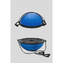 PremiumPort Denge Topu 45 Cm, Pilates ve Egzersiz Için Direnç Lastiği ve Pompa Dahil