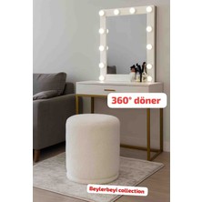 Beylerbeyi Makyaj Pufu, Berjer, Eliza 360 Derece Döner Makyaj Yapma Rahatlığı Sunar Krem rengidir.