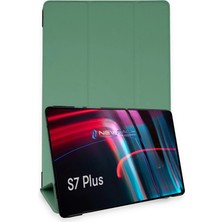SHC4200 Galaxy T970 Tab S7 12.4 Kılıf Tablet Kılıf - Koyu Yeşil