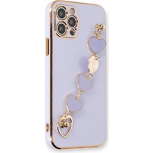 SHC4200 Iphone 12 Kılıf Esila Silikon - Lila