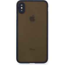 SHC4200 Iphone Xs Kılıf Montreal Silikon Kapak - Lacivert
