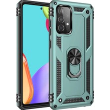 SHC4200 Galaxy A33 5g Kılıf Sofya Yüzüklü Silikon Kapak - Yeşil