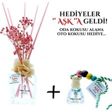 Koku Hanem Toptan Aşk-I Sermest Fanus Standlı 60 Adet 8 ml Fresia & Magnolia Araç Parfümü Oto Araba Kokusu
