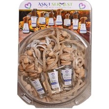 Koku Hanem Toptan Aşk-I Sermest Fanus Standlı 120 Adet 8 ml Okyanus Esintisi Araç Parfümü Oto Araba Kokusu