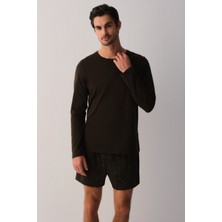 Suwen Casual Essentials Erkek Uzun Kollu T-Shirt