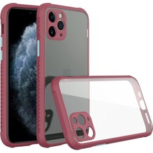 Pazarcan Iphone 11 Kılıf Miami Şeffaf Silikon - Fuşya