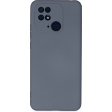 Pazarcan Redmi 10C Kılıf Nano Içi Kadife Silikon - Gri