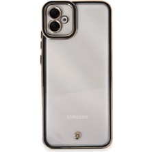 Pazarcan Galaxy A04E Kılıf Liva Lens Silikon - Siyah