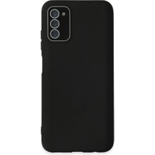 Pazarcan Galaxy A03S Kılıf Lansman Glass Kapak - Siyah