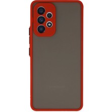 Pazarcan Galaxy A53 5g Kılıf Montreal Silikon Kapak - Kırmızı