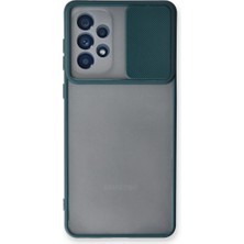 Pazarcan Galaxy A33 5g Kılıf Palm Buzlu Kamera Sürgülü Silikon - Yeşil