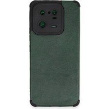 Pazarcan Mi 13 Kılıf Loop Deri Silikon - Yeşil