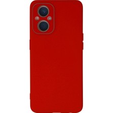 Pazarcan Reno 7 Lite Kılıf Lansman Glass Kapak - Kırmızı