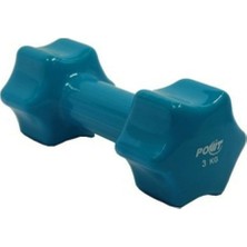 PremiumPort 2'li 3 kg Pvc Dambıl Seti Kaydırmaz Yüzey, Kol ve Göğüs Geliştirme