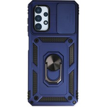 Pazarcan Galaxy A33 5g Kılıf Pars Lens Yüzüklü Silikon - Lacivert