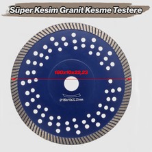 Badem10 Süper Kesim Granit Kesme Testere 180 mm Elmaslı Yüksek Performans Seramik Mermer Kesme Disk