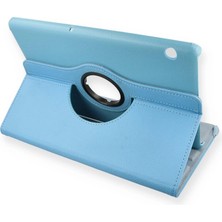 Pazarcan Mediapad T5 10 Kılıf 360 Tablet Deri Kılıf - Turkuaz
