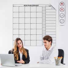 İsmiyle Al Aylık Planlayıcı Manyetik Duvar Stickerı Takvim Plan Çizelgesi (5067)