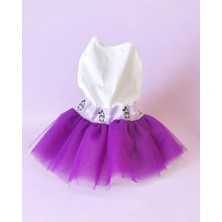 Feyza Design Sevimli Eflatun Fare Kedi Elbisesi Large 3,5-4,5 kg