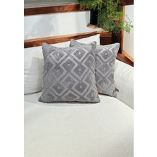 Bir Home Nevada Jakar Özel Tasarım 2'li Dekoratif Kırlent Kılıfı 43X43 cm