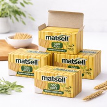 Matsell Bambu Doğal Ahşap Tahta Karıştırıcı 500’lü x 4 Paket – Çay & Kahve Karıştırıcı