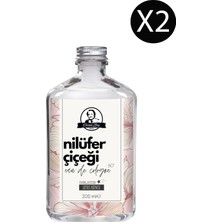 Özcan Deluxe Seri Nilüfer Çiçeği Kolonyası Parfümlü Lotus Çiçeği Kokulu Kolonya 200 ml x 2 Cam Şişe
