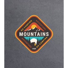 Sticker Dizayn Dağ Kamp ve Macera Sticker - Camping Adventure Mountains Sticker - Araba Oto Motosiklet Karavan Cam Sticker - 00114