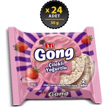 Eti Gong Çilekli Yoğurtlu Kaplamalı Pirinç Patlağı 30 G x 24 Adet
