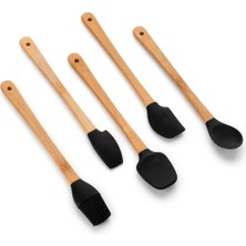 Mien Siyah 5 Parça Mini Silikon Set