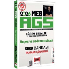 Anla Kazan Yayınları Yargı 2026 Meb-Ags Eğitim Bilimleri Ölçme ve Değerlendirme Soru Bankası Çözümlü - Tufan Genç Yargı Yayınları