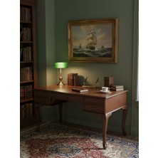 Gazzini Furniture Throne Fransız Still Çekmeceli Ahşap Çalışma Masası 75X140