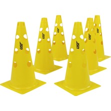 PremiumPort 6'lı 38 cm Delikli Antrenman Huni Seti Sarı, Spor ve Antrenman Için Ideal