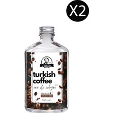 Özcan Deluxe Seri Turkish Coffee Kolonyası Parfümlü Türk Kahvesi Kokulu Kolonya 200 ml x 2 Cam Şişe