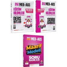 Yeni Ags Sistemi - Indeks Akademi 2026 Meb-Ags Eğitim Bilimleri Video Ders Notları + Maarif Modeli Soru Bankası 3 Lü Set - Zeynep Salman Içli Indeks Akademi Yayıncılık