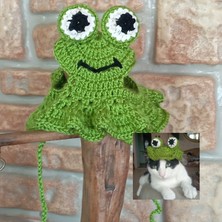 Feyza Design El Örgüsü Sevimli Kedi Şapkası, Şık ve Rahat Tasarım