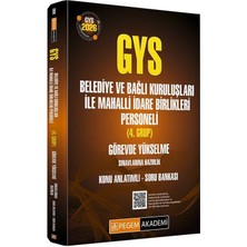 Data Yayınları Pegem 2026 Gys Belediye ve Bağlı Kuruluşları ile Mahalli Idare Birlikleri 4. Grup Konu Anlatımlı Soru Bankası Görevde Yükselme Pegem Akademi Yayınları