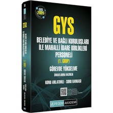 Data Yayınları Pegem 2026 Gys Belediye ve Bağlı Kuruluşları ile Mahalli Idare Birlikleri 1. Grup Konu Anlatımlı Soru Bankası Görevde Yükselme Pegem Akademi Yayınları