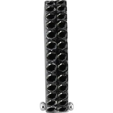 Sirius Pırlanta Siyah Pırlanta Taşlı Büyük Halka Erkek Küpesi 0402E0041