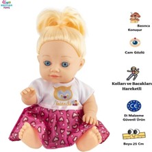 Brother Toys Konuşan Oyuncak Cam Gözlü Suzy Et Bebek 25 Cm.