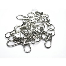 Orhan Çanta 1000 Adet 0.8 cm Balık Kanca Nikel (Gümüş) Metal Çanta ve Cüzdan Askı Klipsi