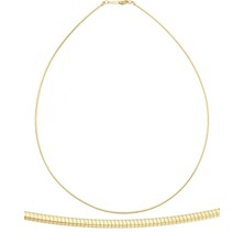 İryum Balıksırtı 14 Ayar Altın Kolye Gerdanlık