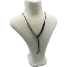 Megass Dekor Londra Model Süet Kumaş Krem Renk 22/18 cm Kolye Sergileme Mankeni