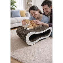 Feyza Design Renkli Karton Kedi Tırmalama Oyuncağı Ekstra Eğlence